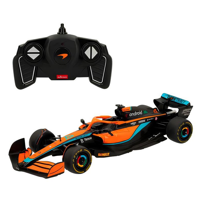 Coche teledirigido F1 McLaren MCL36 de Rastar a escala 1:18 y Mando radio control 2.4Ghz