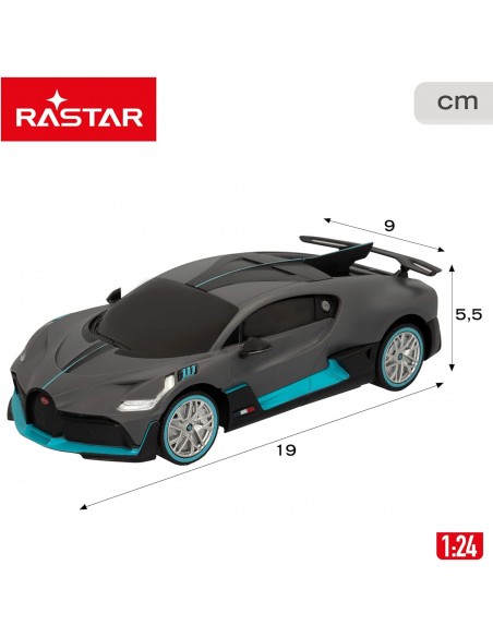 Medidsas Coche teledirigido Bugatti Divo de Rastar a escala 1:24 color gris y azul