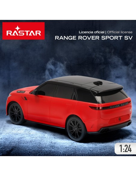 Coche teledirigido Range Rover Sport SV escala 1:24 rojo de Rastar