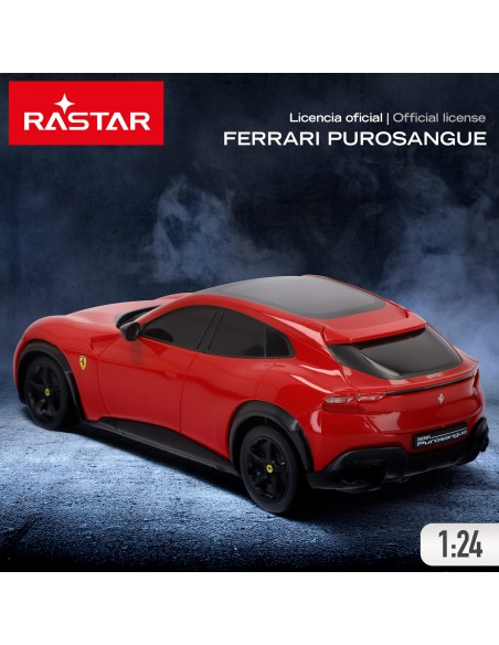 Coche teledirigido Ferrari Purosangue SUV rojo escala 1:24 Rastar
