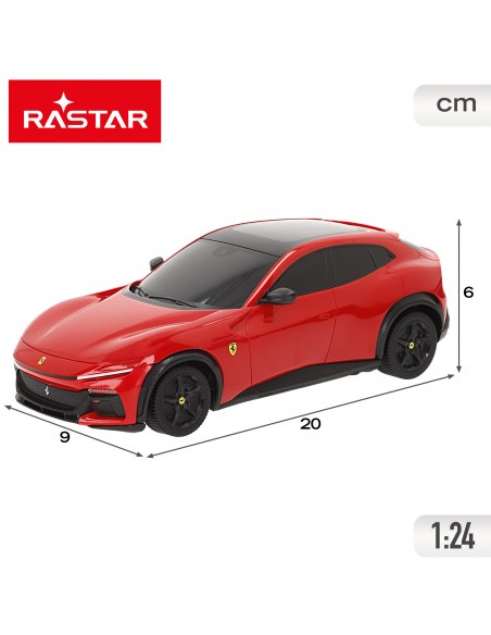 Coche teledirigido Ferrari Purosangue SUV rojo escala 1:24 Rastar