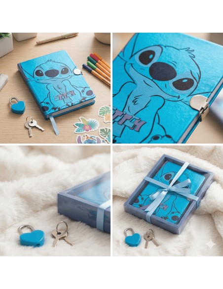 DIARIO SECRETO STITCH CON CANDADO