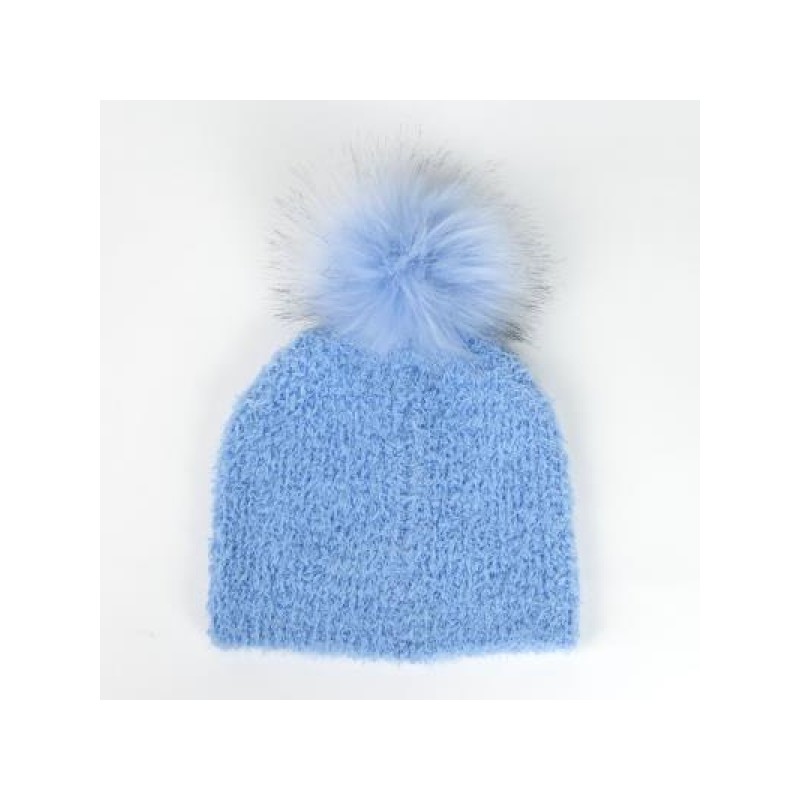 GORRO INVIERNO STITCH DISNEY CON POMPÓN TACTO PELUCHE AZUL