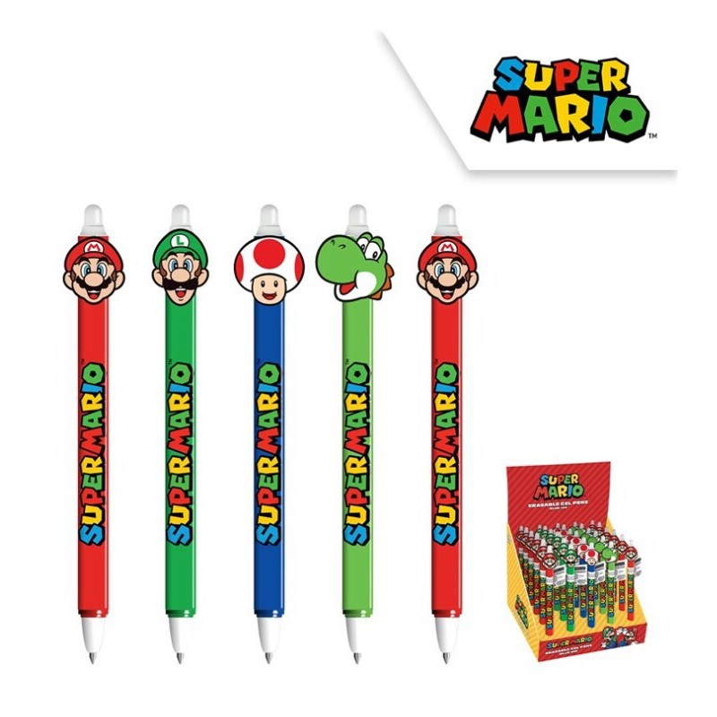 BOLÍGRAFO SUPER MARIO TINTA BORRABLE...