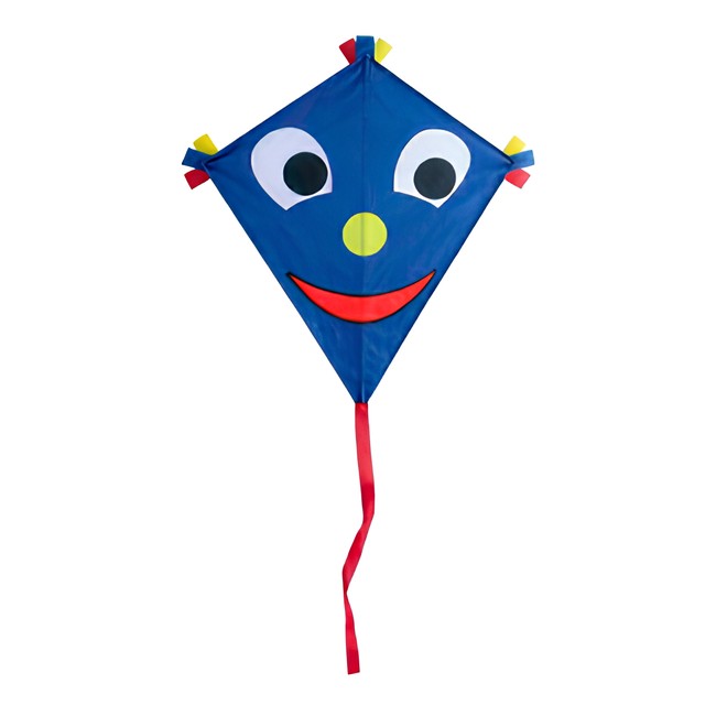 Cometa infantil de colores con cara para niños fácil de volar
