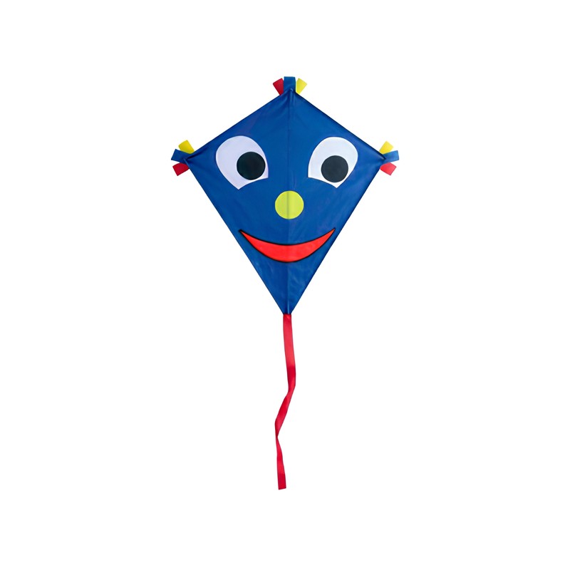 Cometa infantil de colores con cara para niños fácil de volar