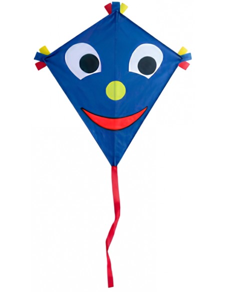 Cometa infantil de colores con cara para niños fácil de volar