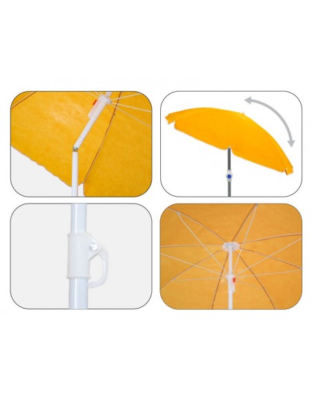 Parasol playa ajustable para picnic y vacaciones