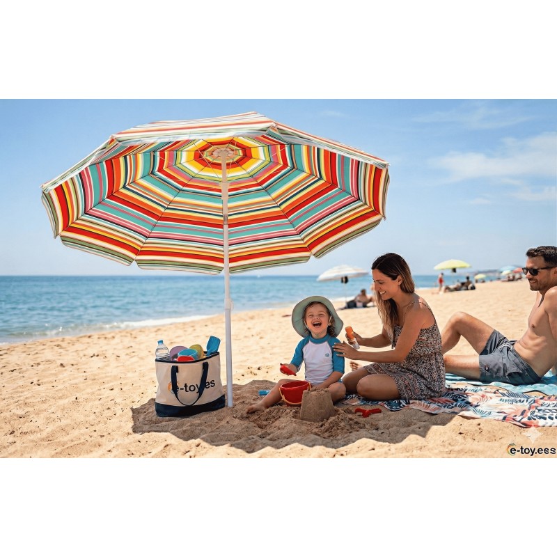 SOMBRILLA PLAYA REGULABLE 160 CM. CON...