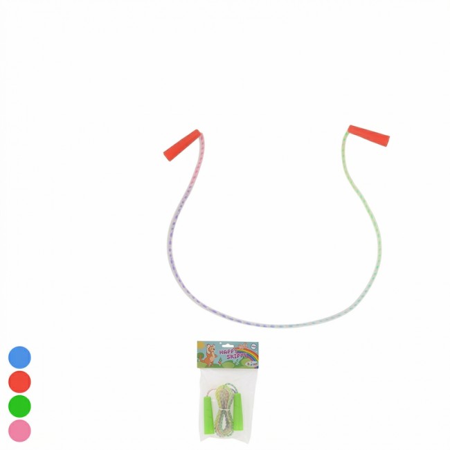 COMBA DE SALTAR INFANTIL SALTA SALTA CON CUERDA DE COLORES Y MANGOS ERGONÓMICOS DE SEGURIDAD