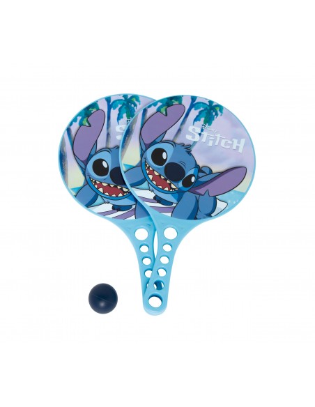 Set de palas de playa infantiles azules con diseño de Stitch Disney y pelota a juego