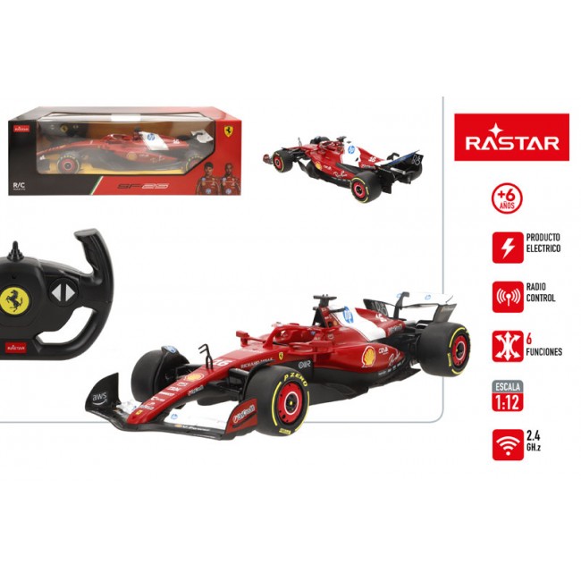 Características Coche radiocontrol Ferrari F1 SF-25 escala 1:12 de Rastar