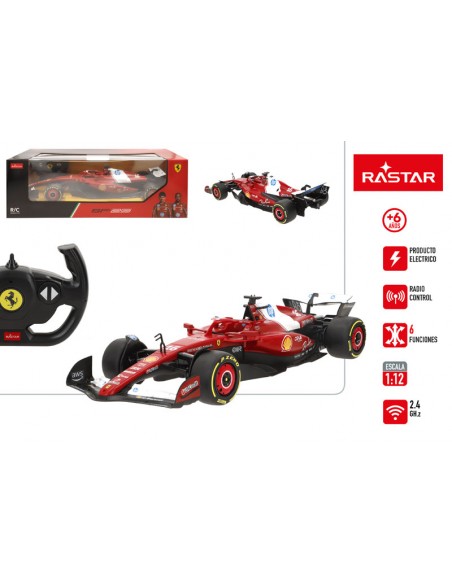 Características Coche radiocontrol Ferrari F1 SF-25 escala 1:12 de Rastar