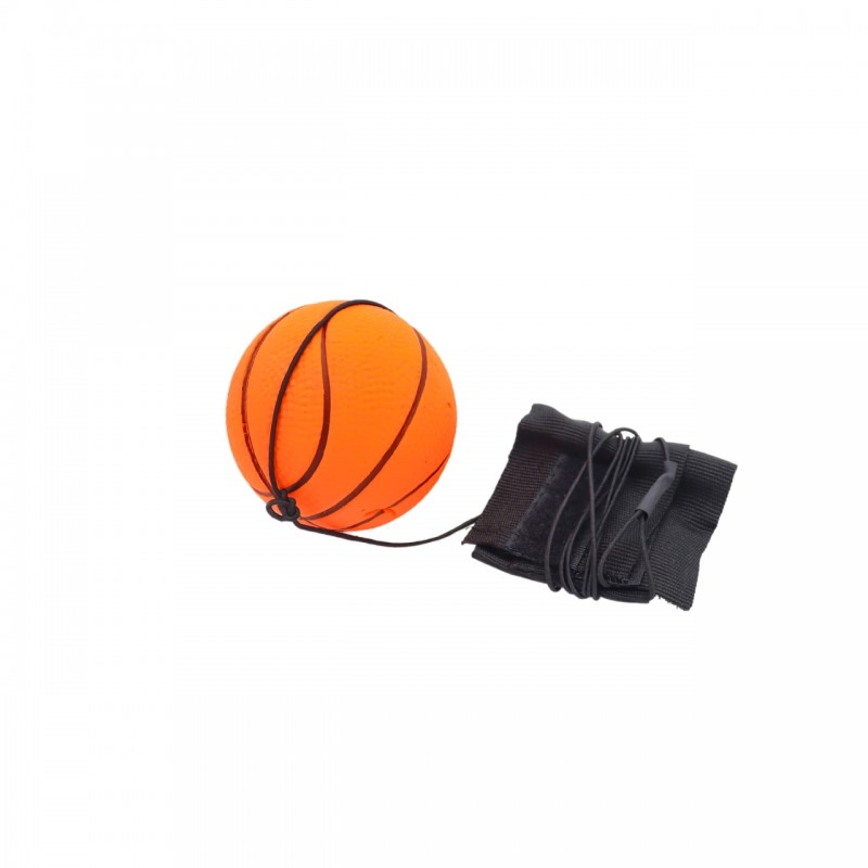 Pelota de retorno con diseño de pelota de baloncesto y cinta de velcro para el tobillo