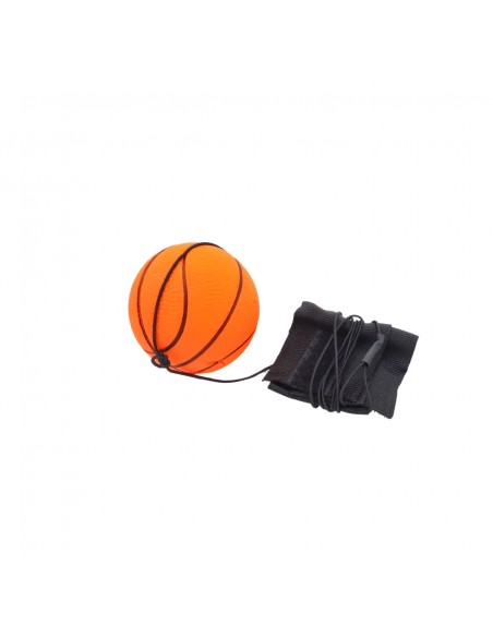 Pelota de retorno con diseño de pelota de baloncesto y cinta de velcro para el tobillo