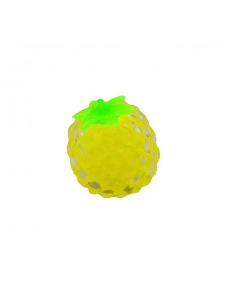 juguete antiestrés con forma de piña amarilla de textura flexible