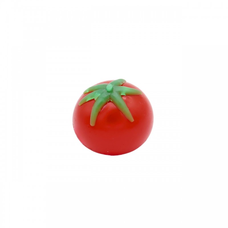 Juguete splat ball con forma de tomate rojo diseñado para lanzarse y aplastarse