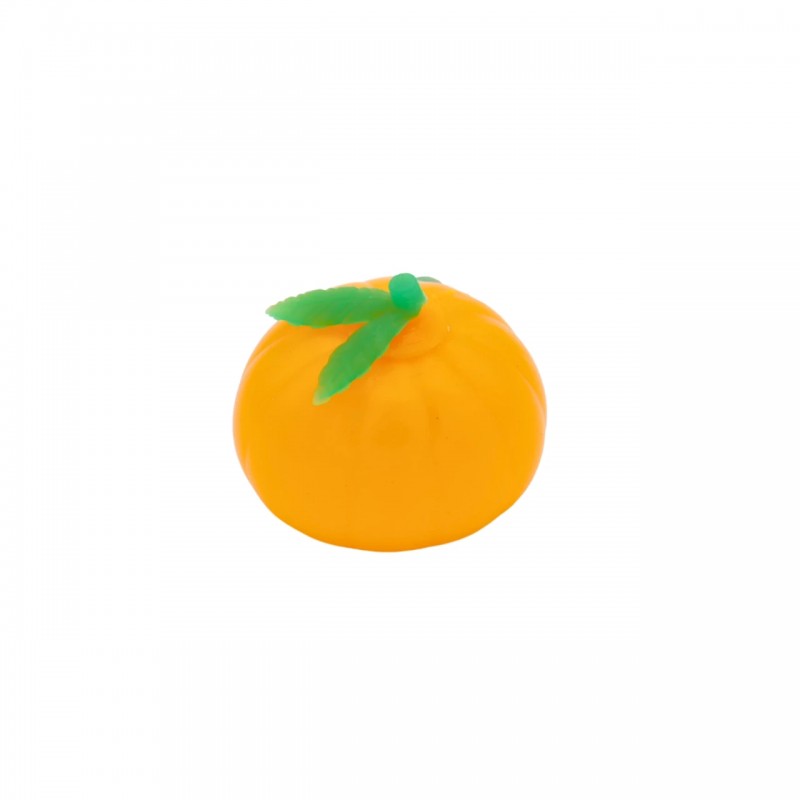 Fruta Splat Ball con diseño de naranja cítrica redonda de textura viscosa y elástica