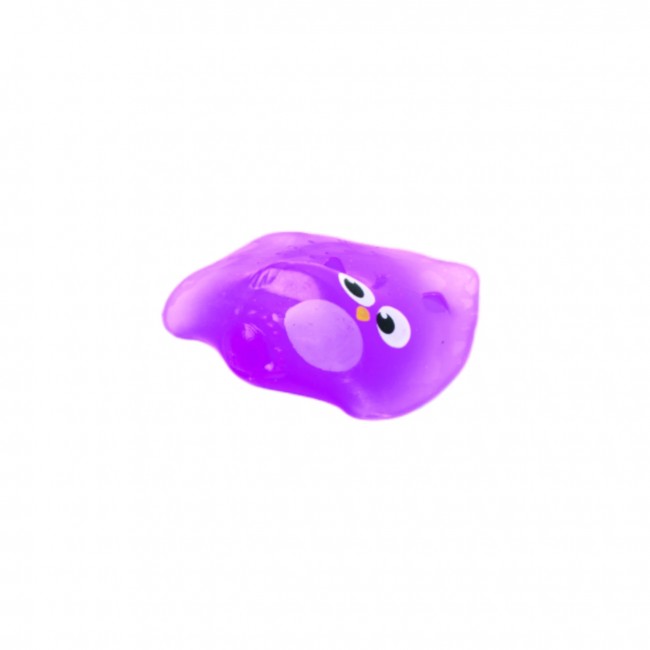 Cuatro animales splat ball: cerdito, búho morado, rana amarilla y mono 2