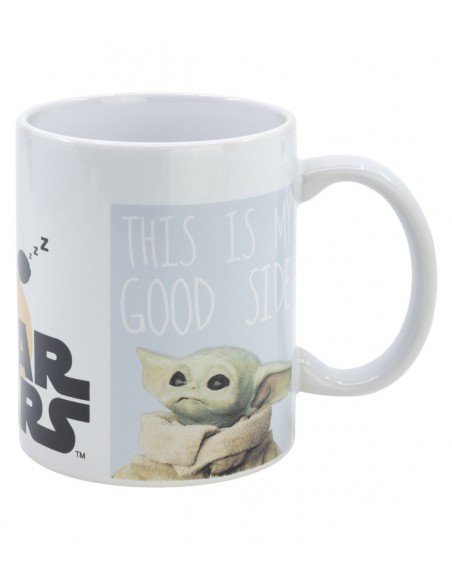 Taza Cerámica Baby Yoda "This is my Good Side" – Star Wars: The Mandalorian – 325 ml.