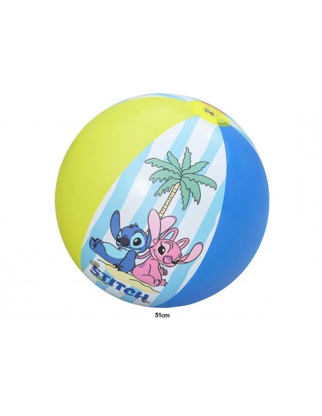 Pelota hinchable de Stitch y Angel Disney marca Bestway de 51 cm para niños.