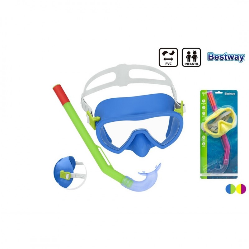 CONJUNTO BUCEO PVC INFANTIL BESTWAY