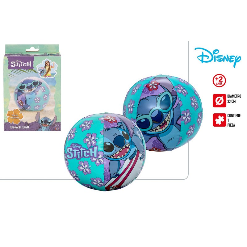 Pelota Stitch Hinchable 33 CM.