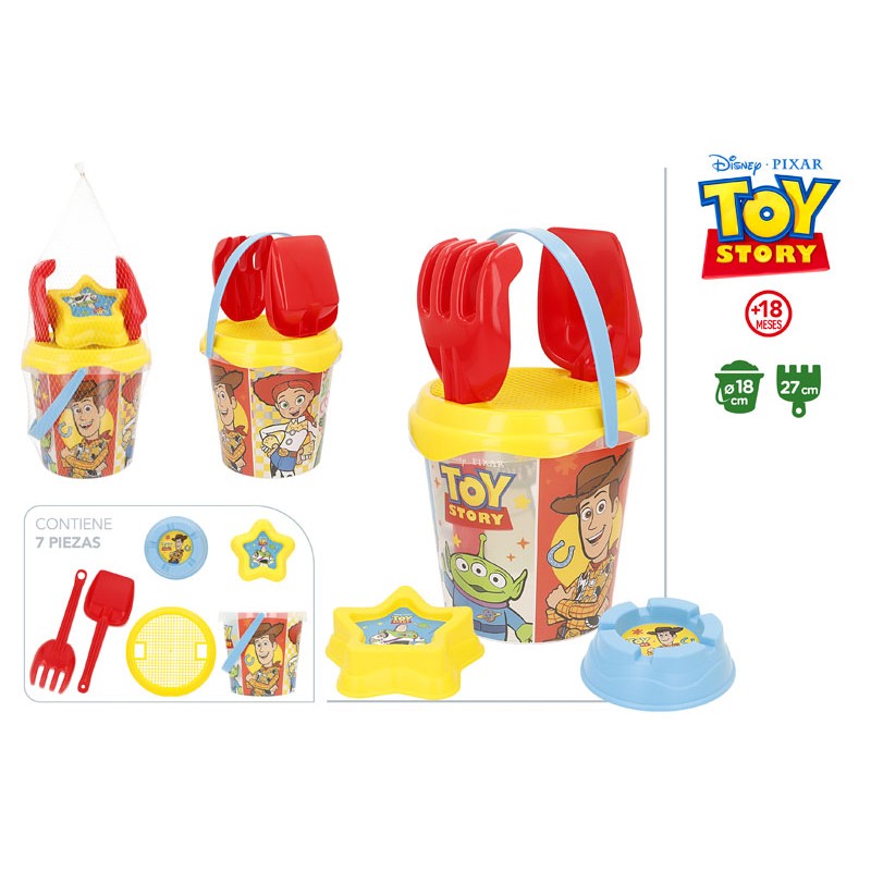 Set Cubo Playa Con 5 Accesorios Toy...