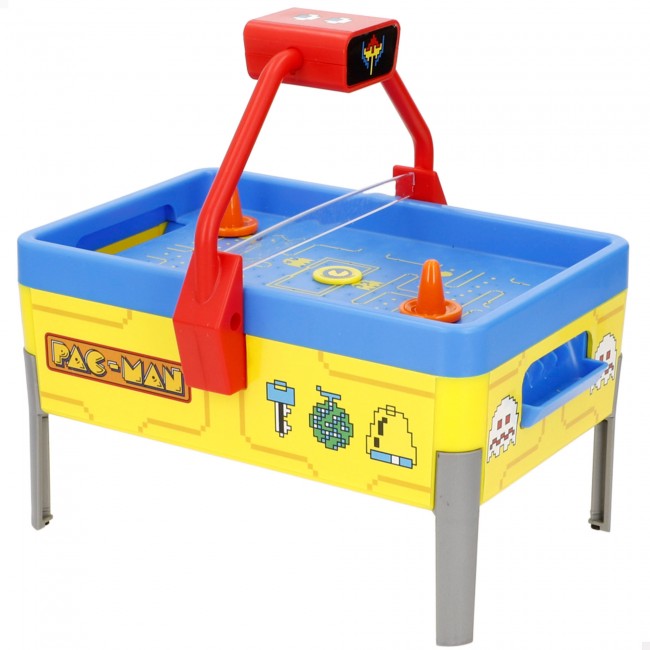 Juego de Air Hockey de mesa eléctrico de Pac-Man Arcade con luz y caja de presentación para 2 jugadores. 2
