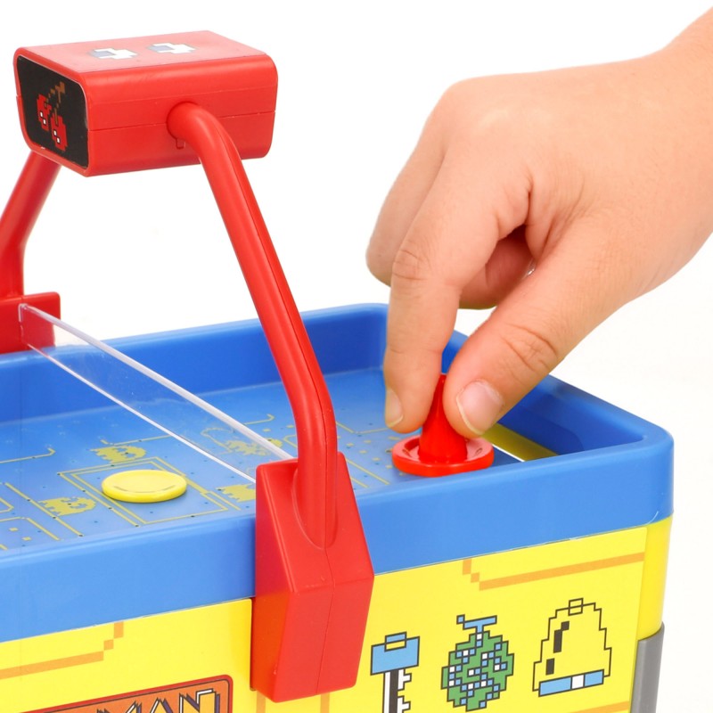 Juego de mesa de air hockey portátil Pac-Man arcade para niños y regalos.