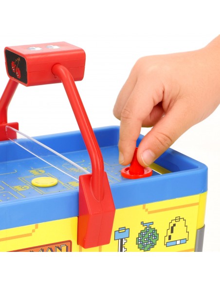 Juego de mesa de air hockey portátil Pac-Man arcade para niños y regalos.