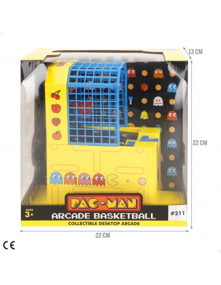 Juego de Baloncesto de Mesa Pac-Man Arcade - Minicanasta Arcade de Escritorio
