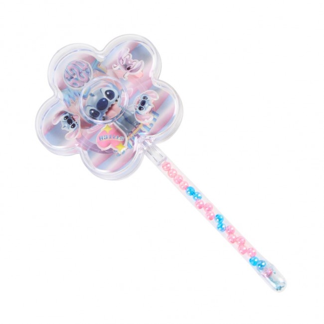 Set de bisutería infantil de Disney Stitch con varita en forma de flor, pulsera de cuentas y 5 anillos 2