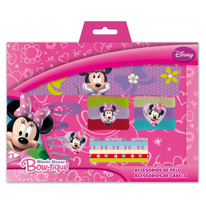 CAJA SET ACCESORIOS PELO MINNIE