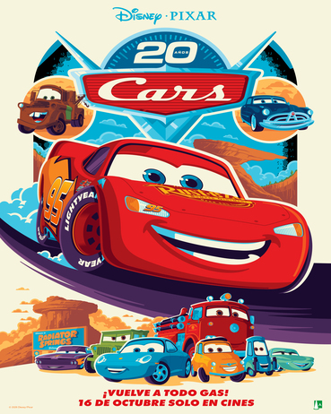 Catálogo de artículos y merchandising oficial de Cars de Disney Pixar al por mayor para tiendas y centros de ocio en e-toy.es.